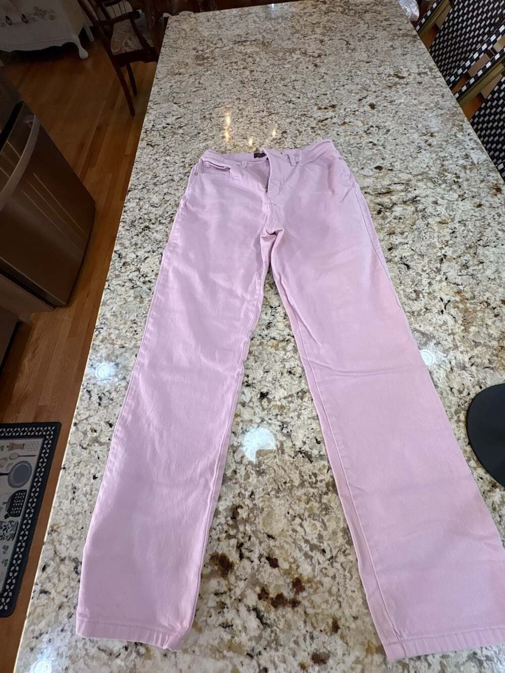 Gloria Vanderbilt Amanda Jeans Size 6 Lilac Pink Cotton Denim Straight Leg